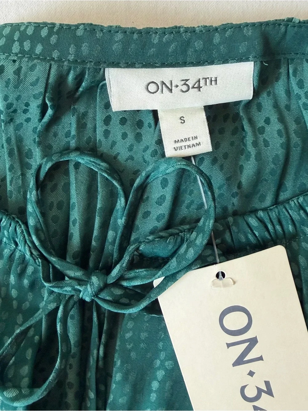 NWT On 34th S tiered maxi dress green - Picture 3 of 10